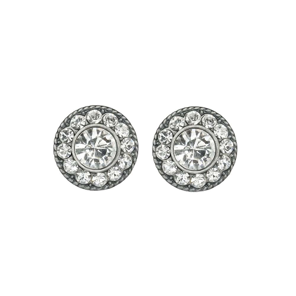 Ohrstecker "Natalie", antik versilbert, Stecker Edelstal